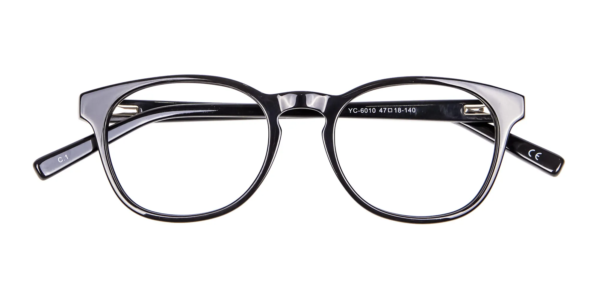Round Shape Glasses in Black- 2