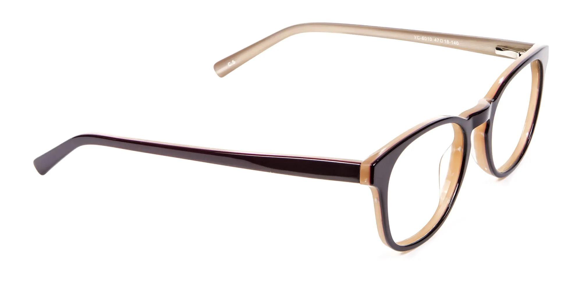 Black & Beige Reading Glasses -1