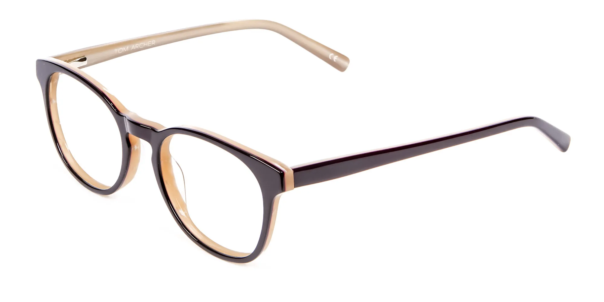 Black & Beige Reading Glasses -1