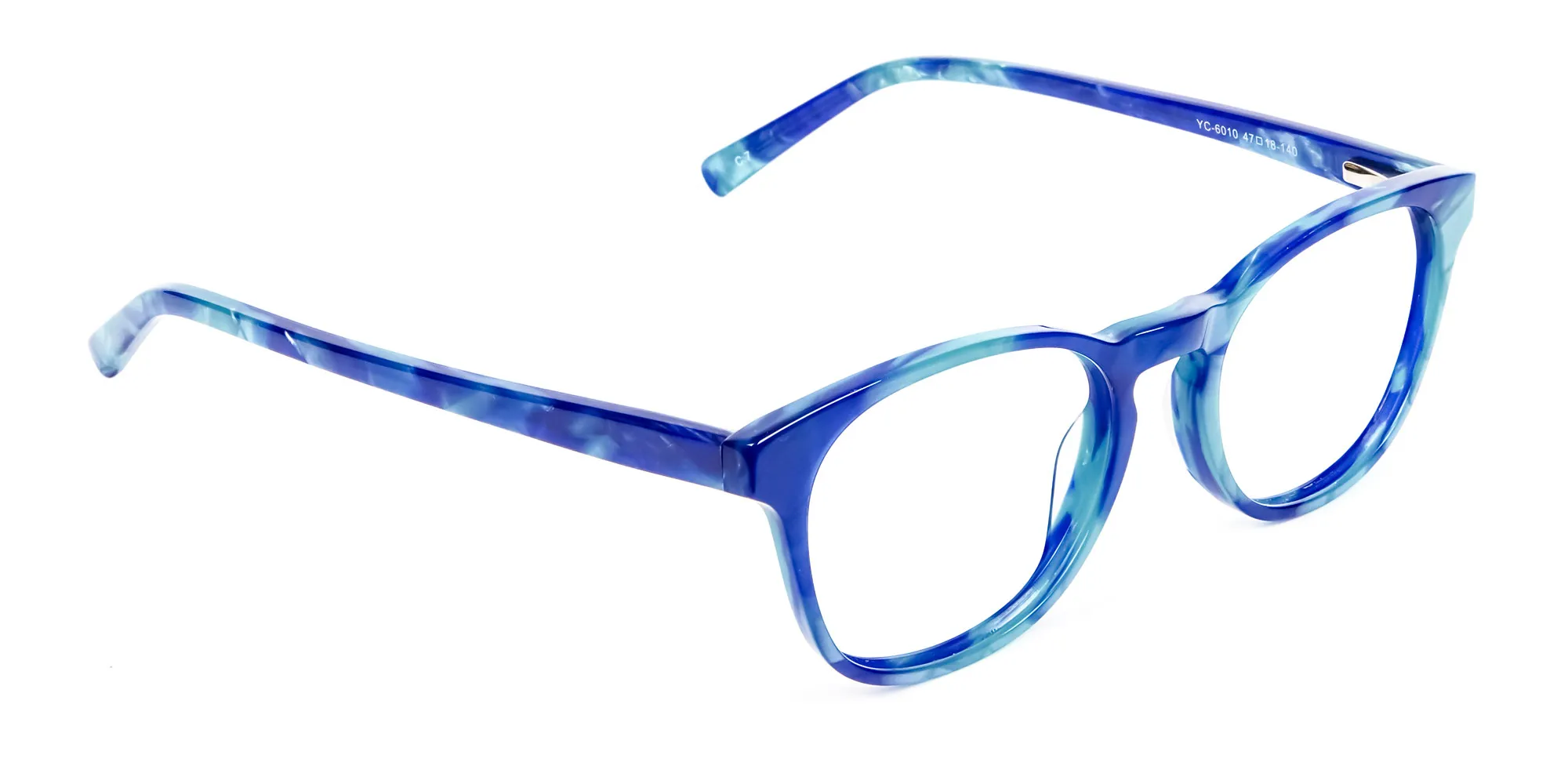 Marble Blue Reading Glasses -2