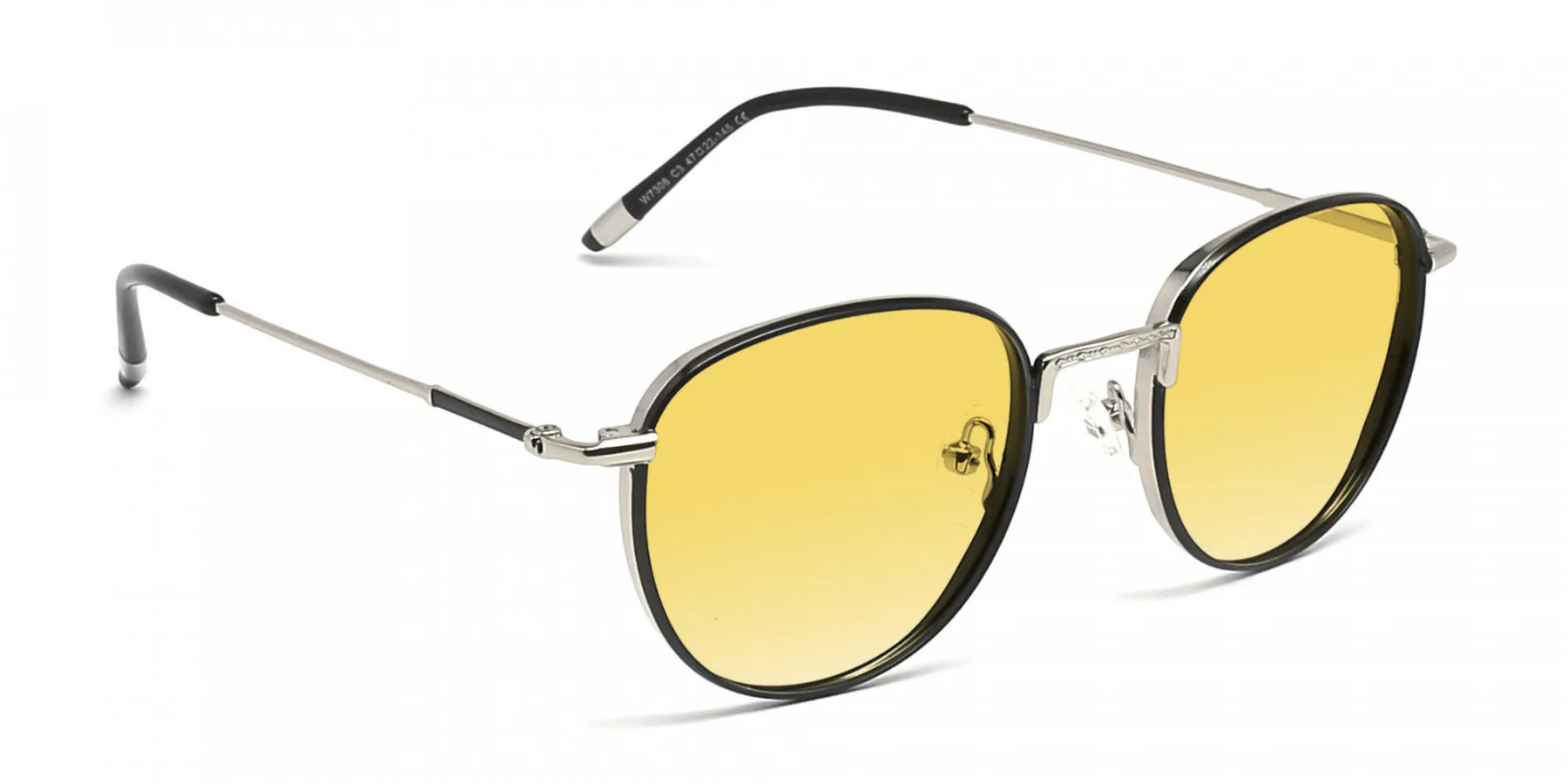 yellow round sunglasses-2