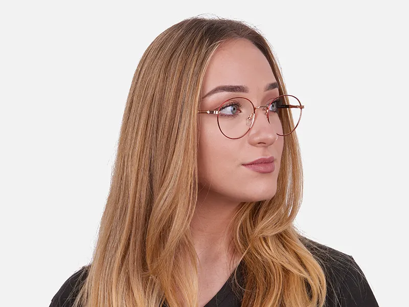 Red Metal Round Frame-2