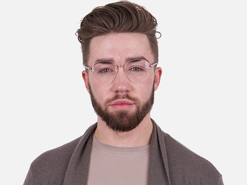 Rosegold Fashion Round Frame-1