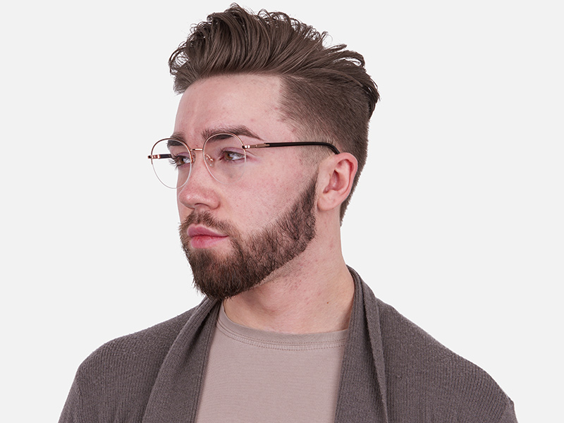 Rosegold Fashion Round Frame-1