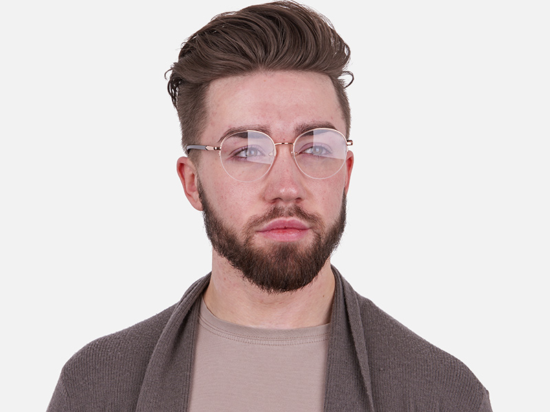Rosegold Fashion Round Frame-1