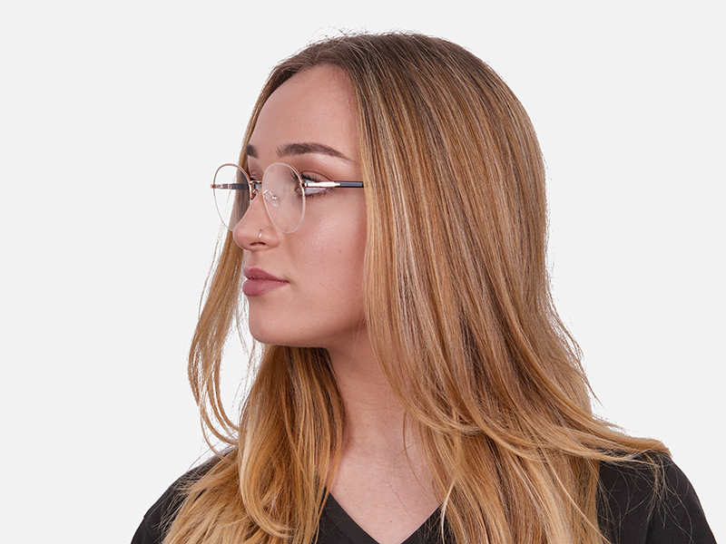 Rosegold Fashion Round Frame-1