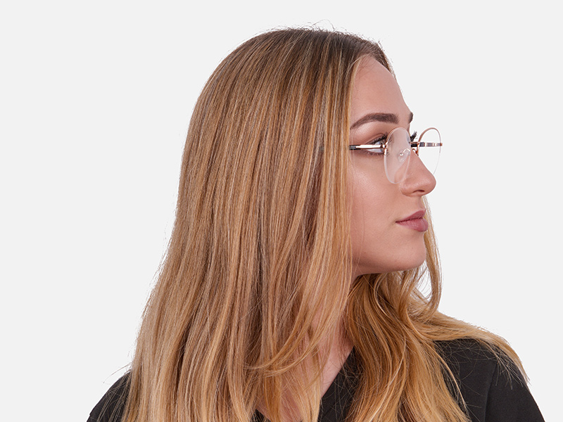 Rosegold Fashion Round Frame-1