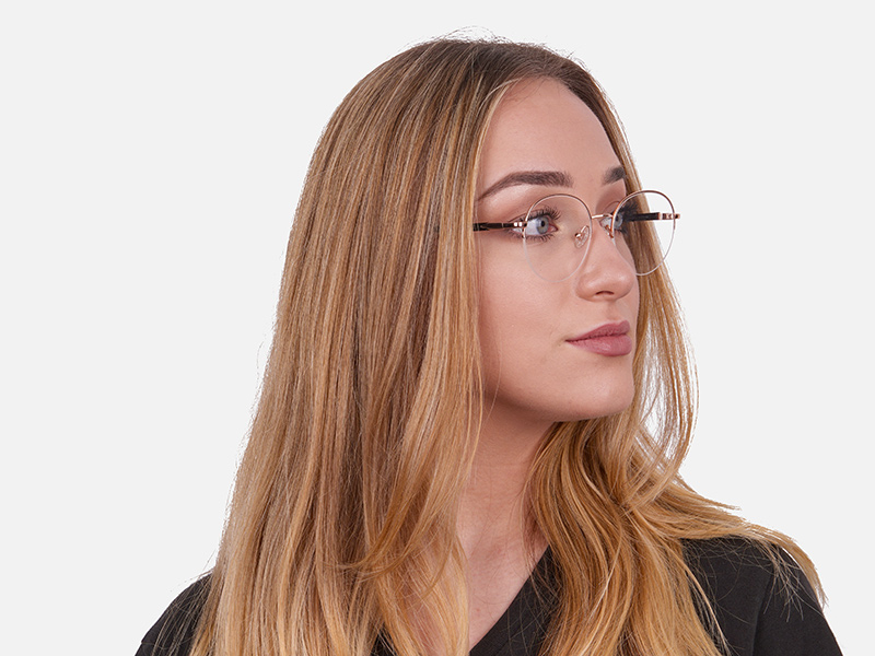 Rosegold Fashion Round Frame-1