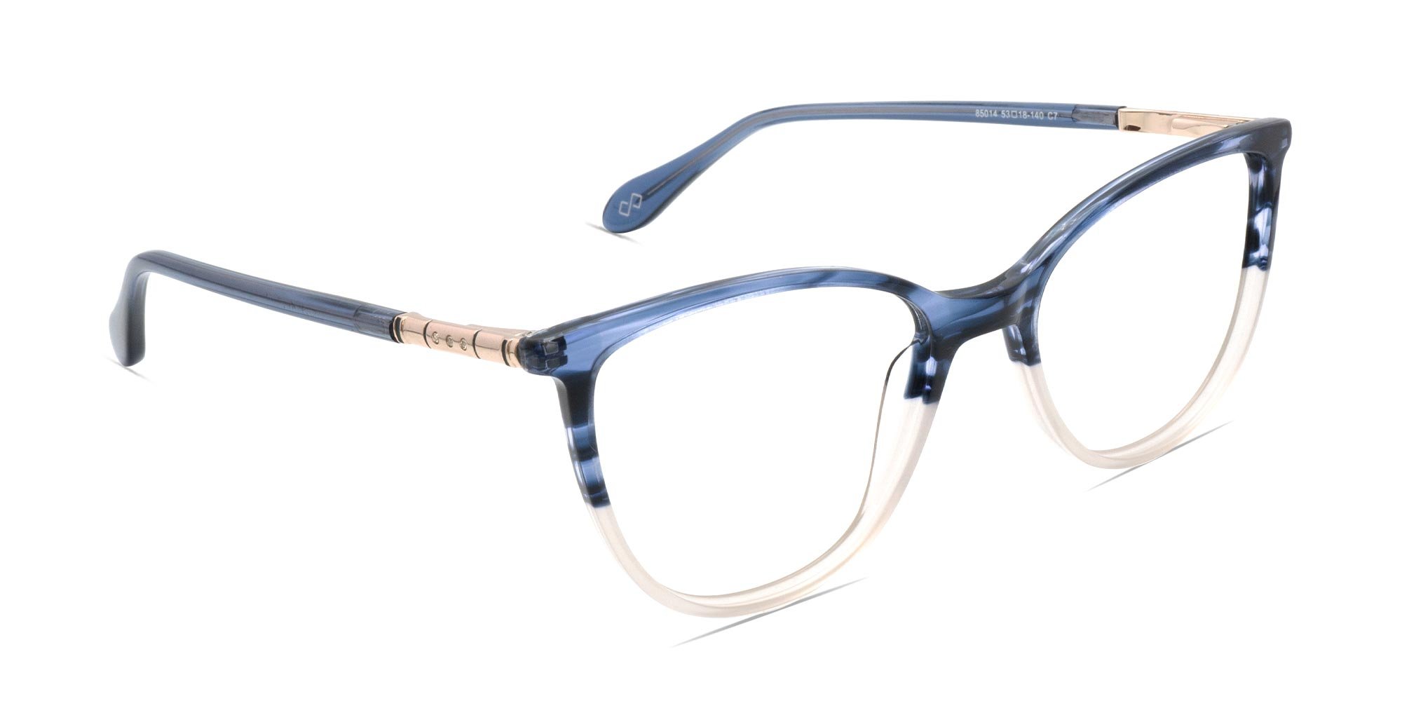 Two Tone Cat Eye Glasses-1