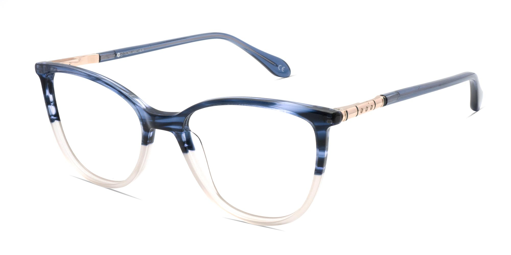 Two Tone Cat Eye Glasses-1