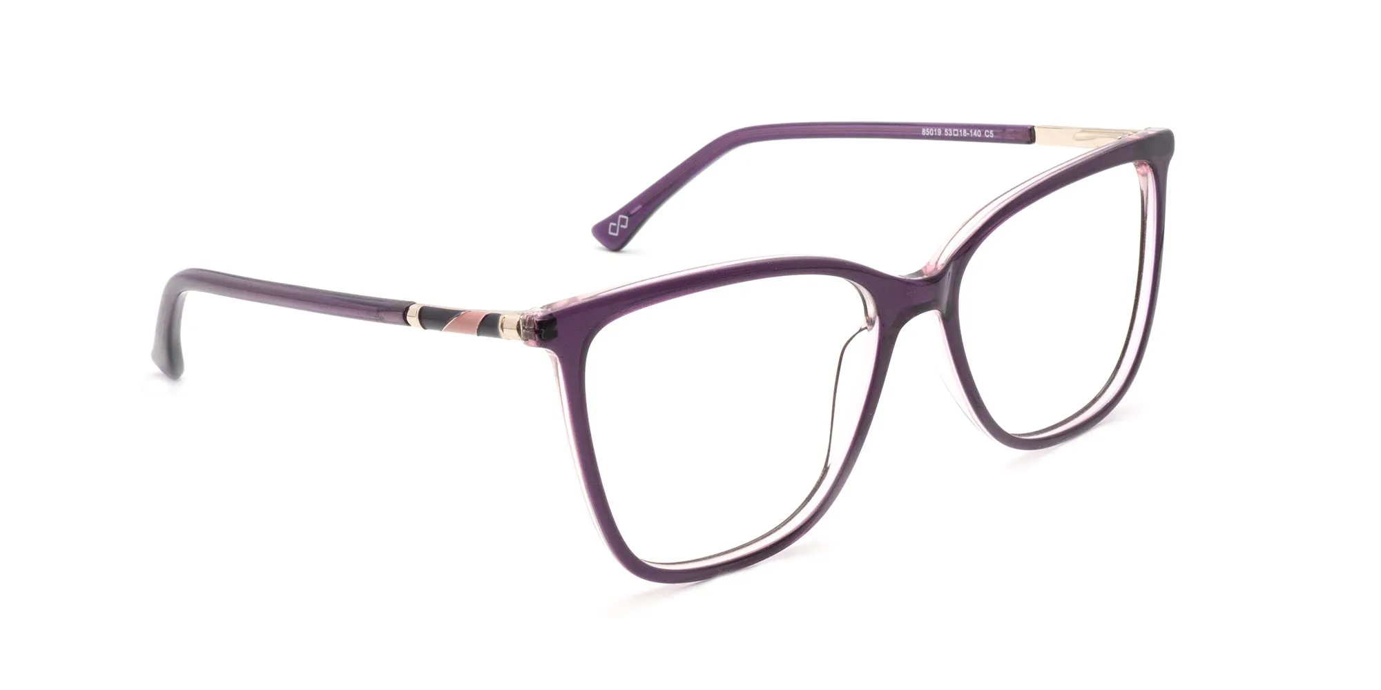 Cat Eye Glasses Purple-2