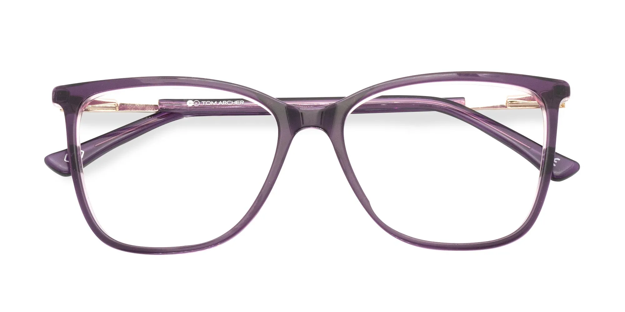 Cat Eye Glasses Purple-2