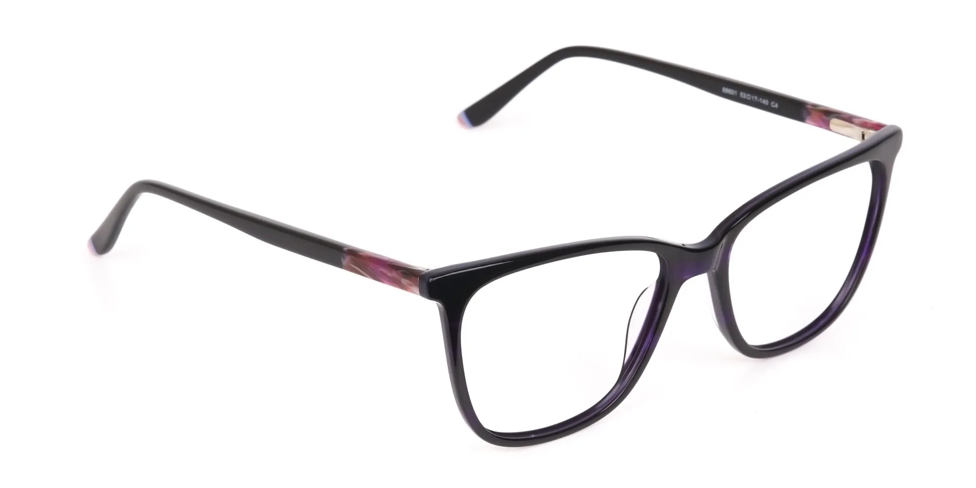 Designer Dark Violet Marble Eyeglasses Unisex-2