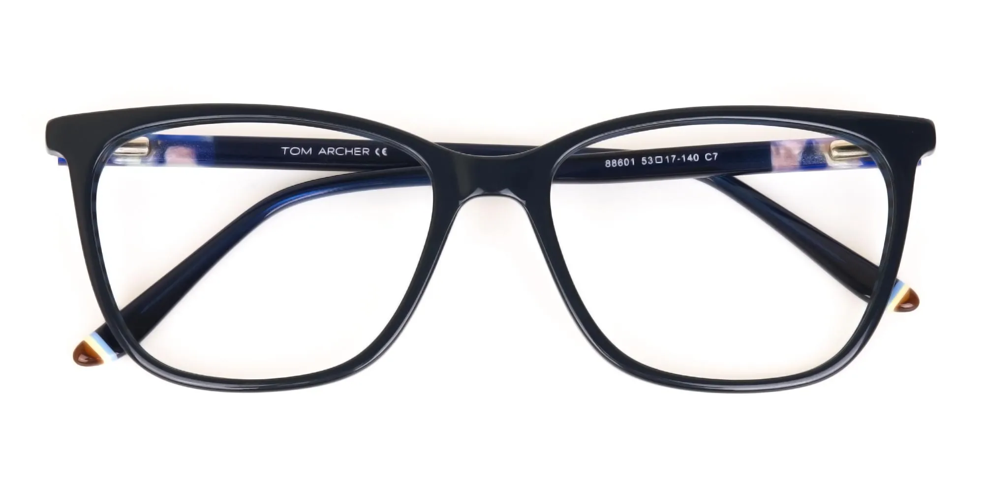 Designer Dark Dusty Blue Eyeglasses Unisex-2