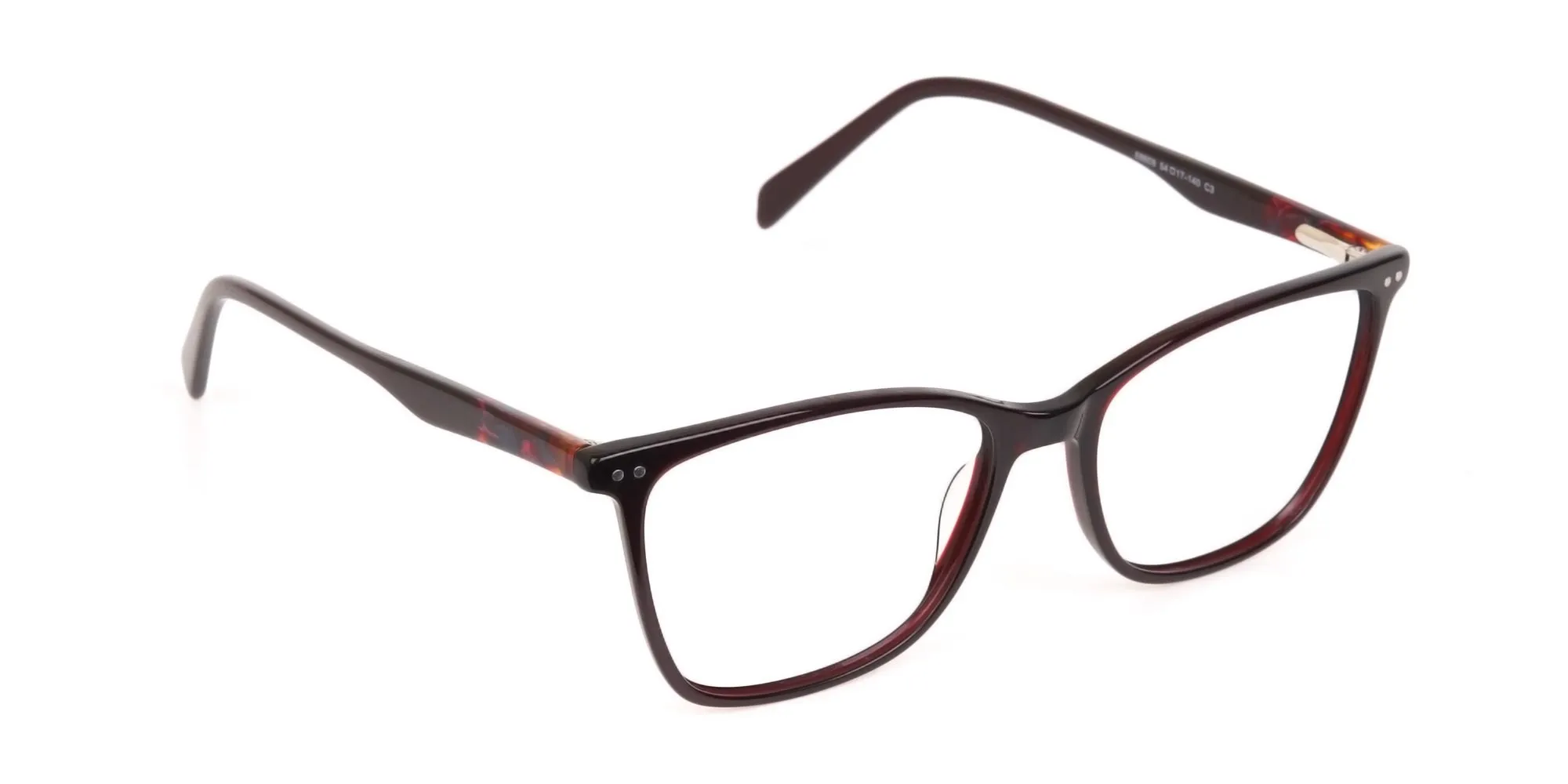 Designer Burgundy Brown Eyeglasses For Women-2