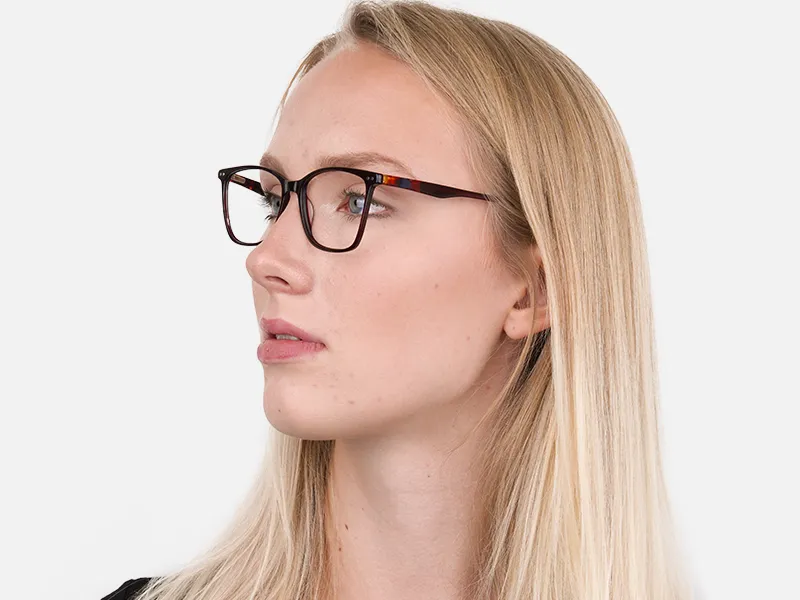 Designer Burgundy Brown Eyeglasses For Women-2
