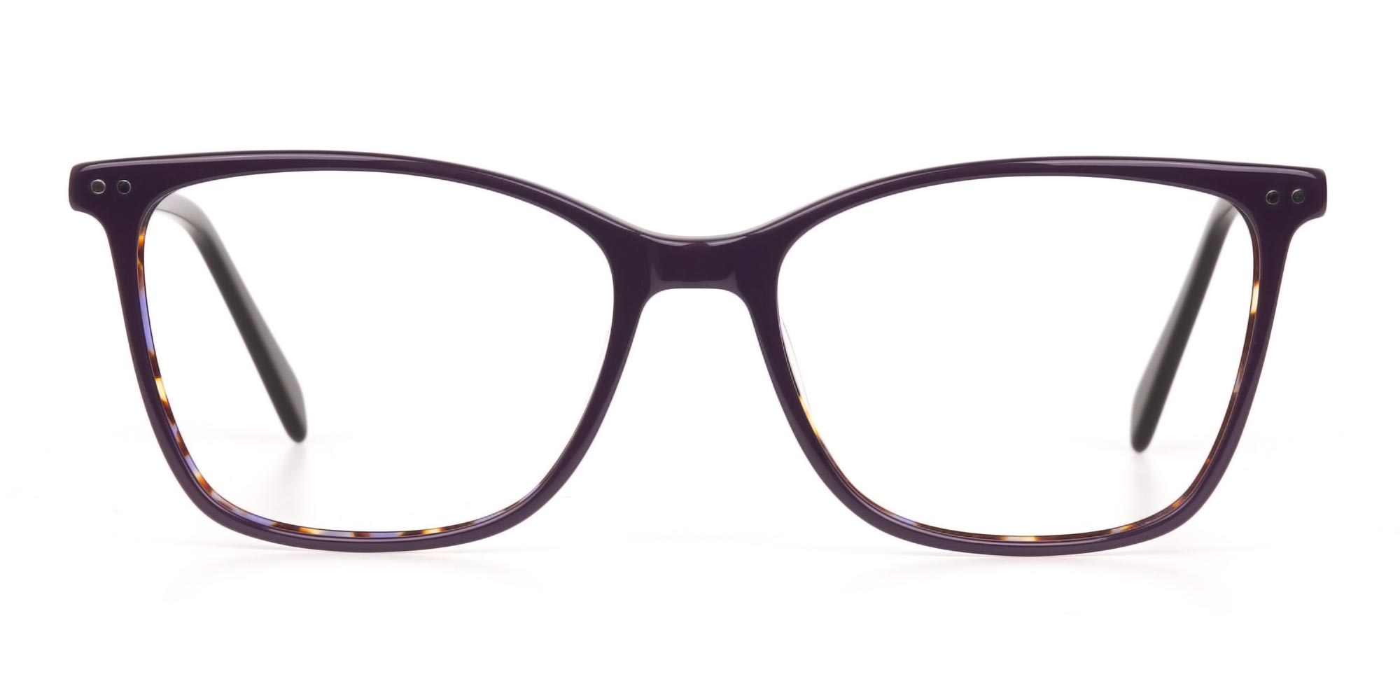 Designer Raisin Purple & Tortoise Eyeglasses Women-1