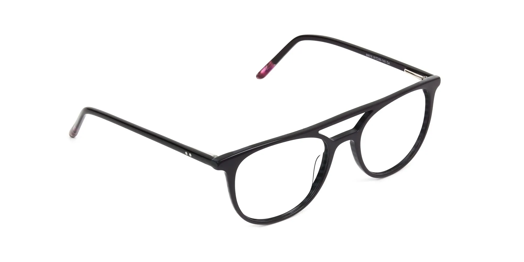 Violet Purple & Rose Red Pilot Spectacles - 2