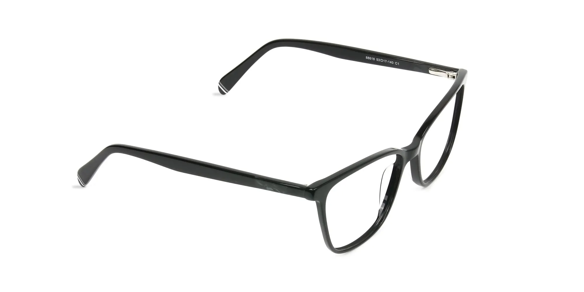 Women Black Rectangular Spectacles - 2