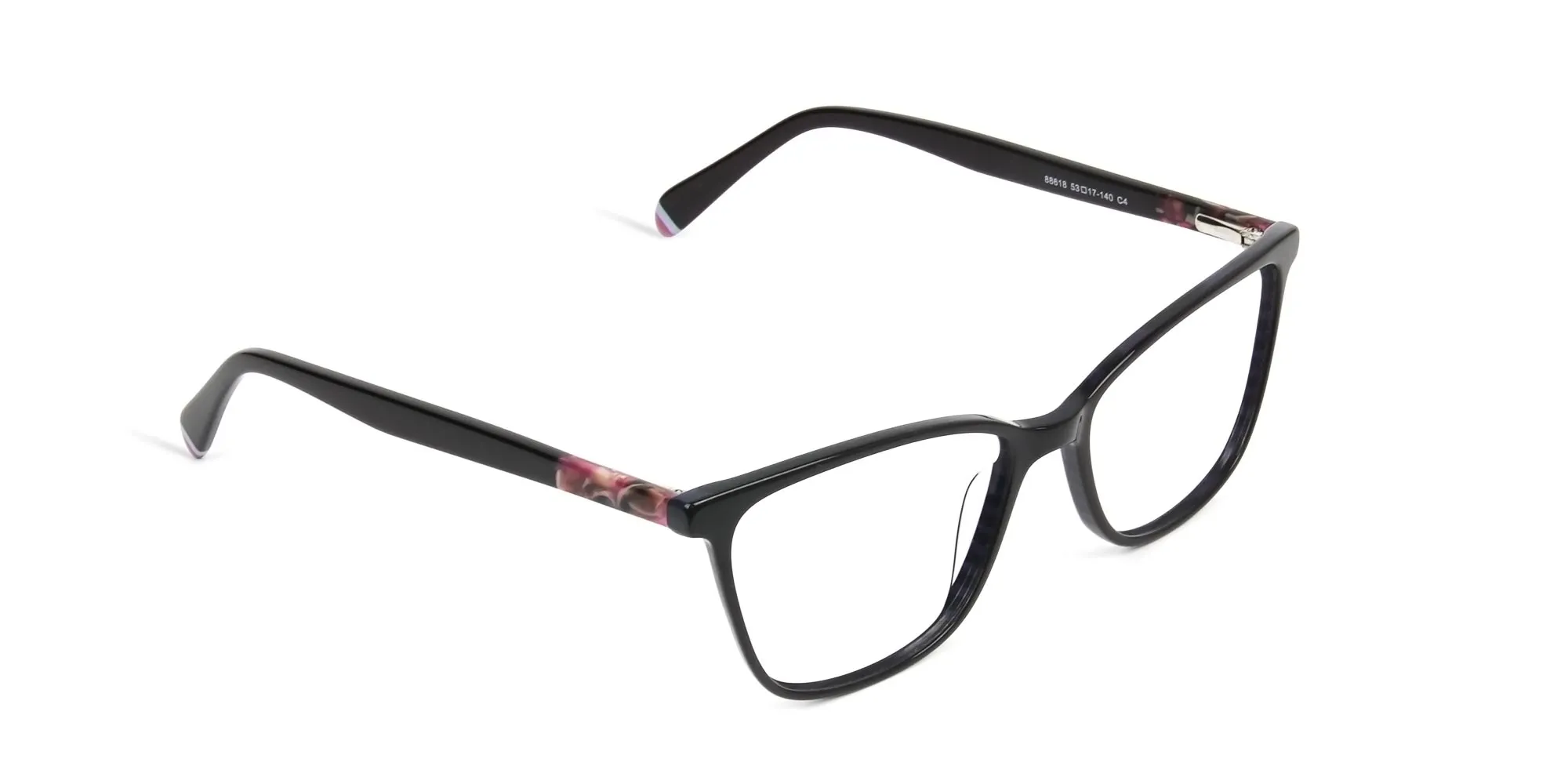 Dark Violet Rectangular Spectacles - 2