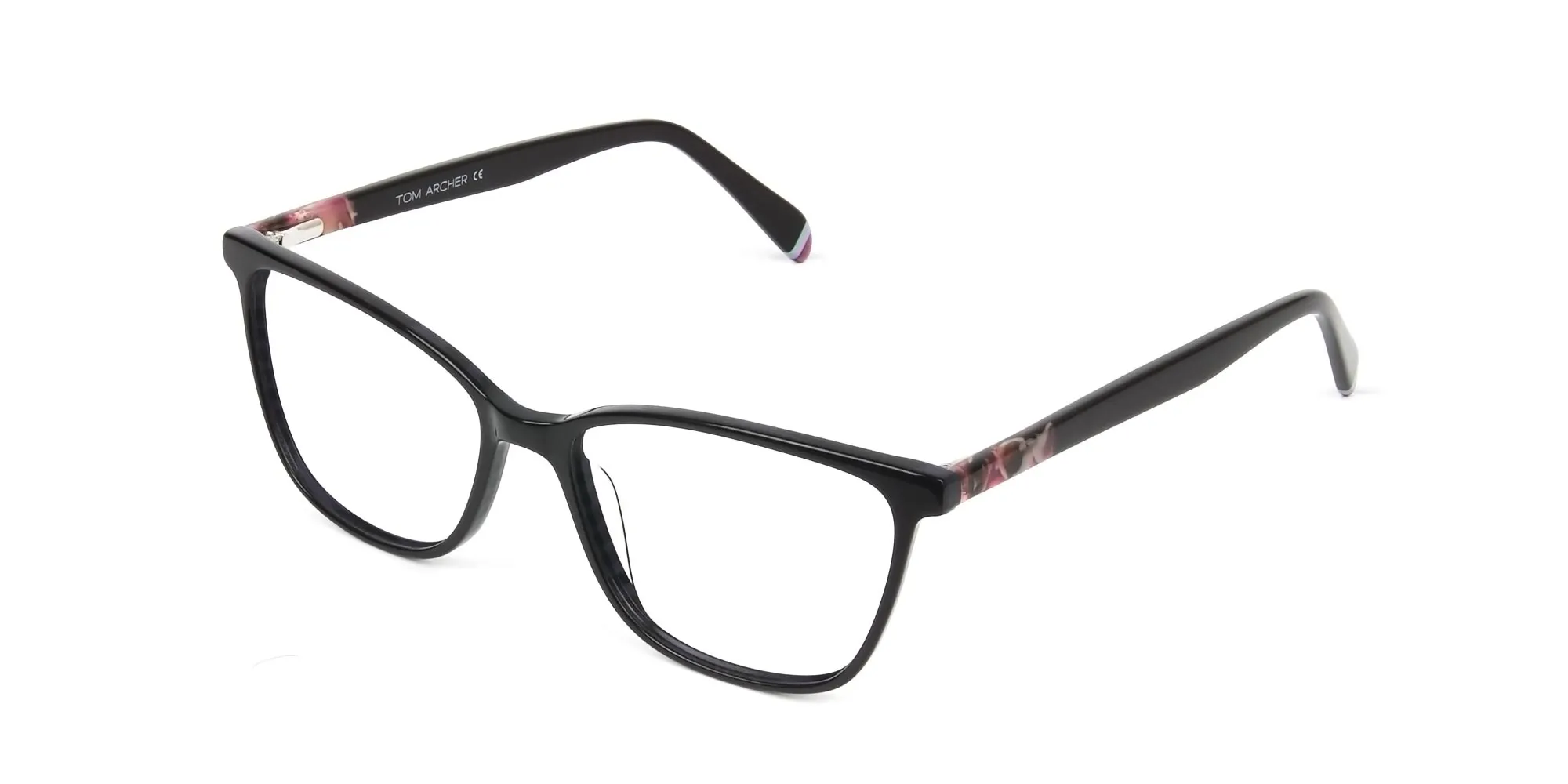 Dark Violet Rectangular Spectacles - 2