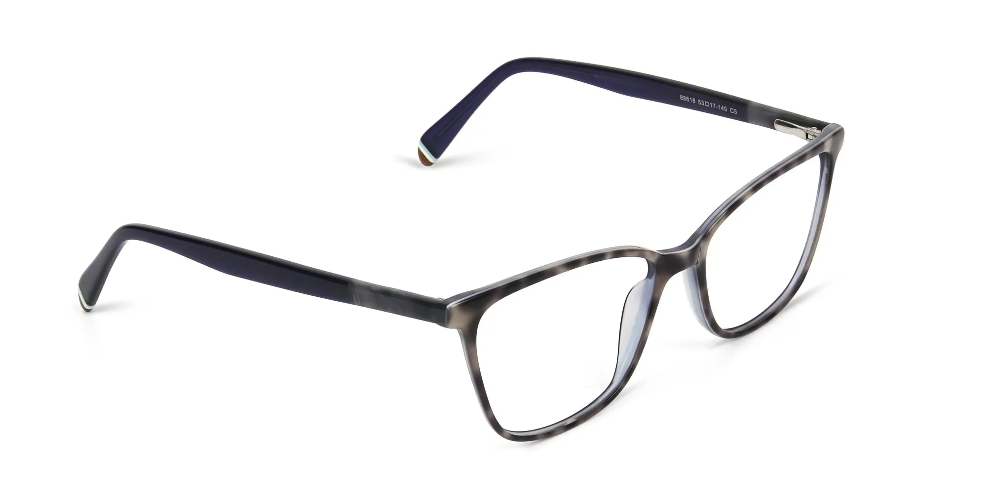 Blue Marble Grey Rectangular Spectacles - 2