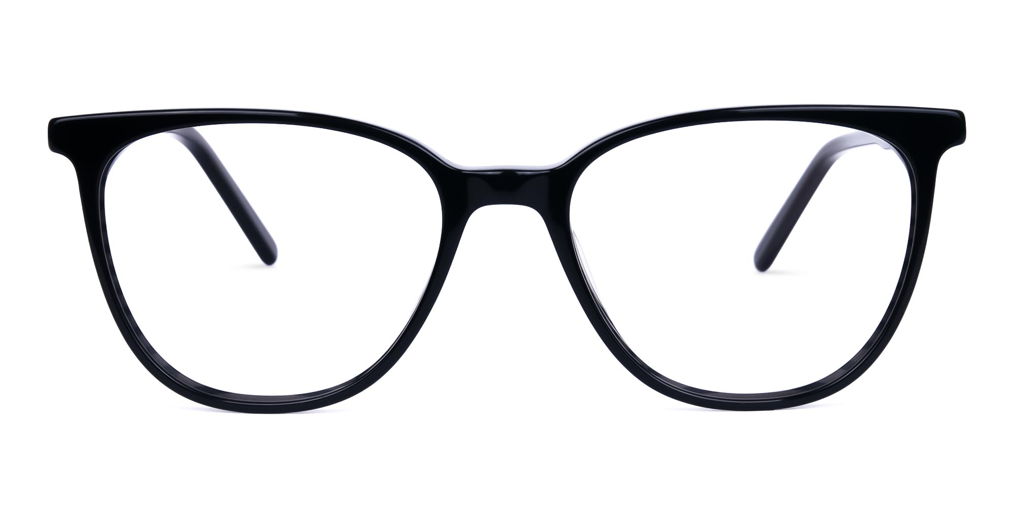 teal cat eye glasses - 1
