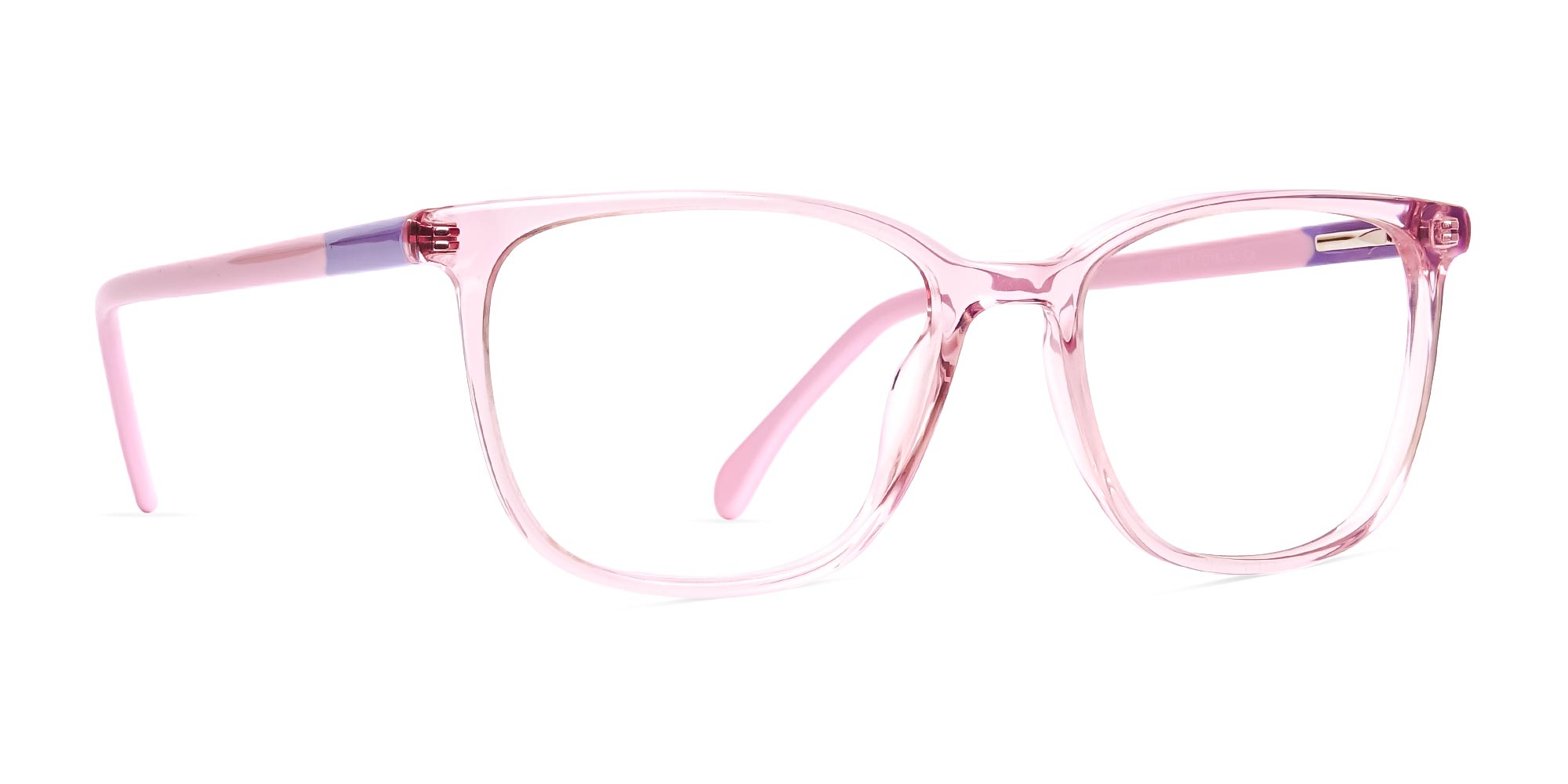 Crystal-Clear-or-Transparent-Blossom-and-Hot-Pink-square-Rectangular-Glasses-Frames-1