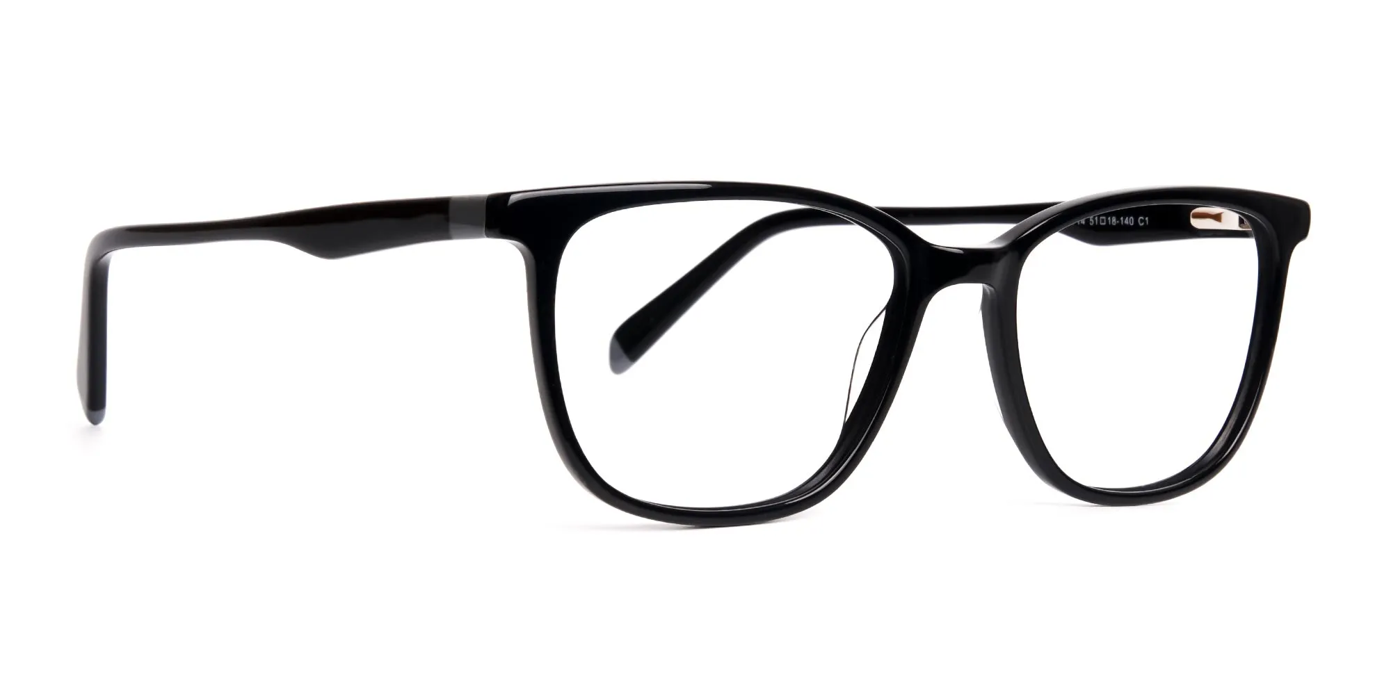 New shiny and glossy Black Wayfarer and Rectangular Glasses Frames-2