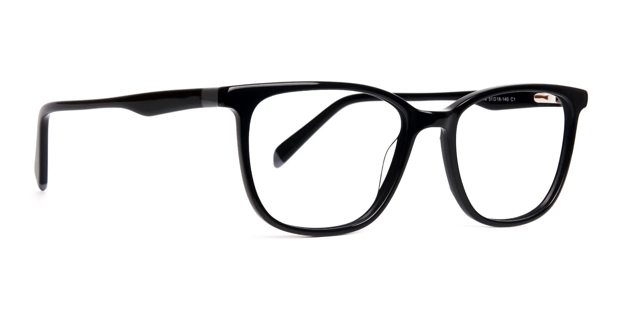 New shiny and glossy Black Square and Rectangular Glasses Frames-2