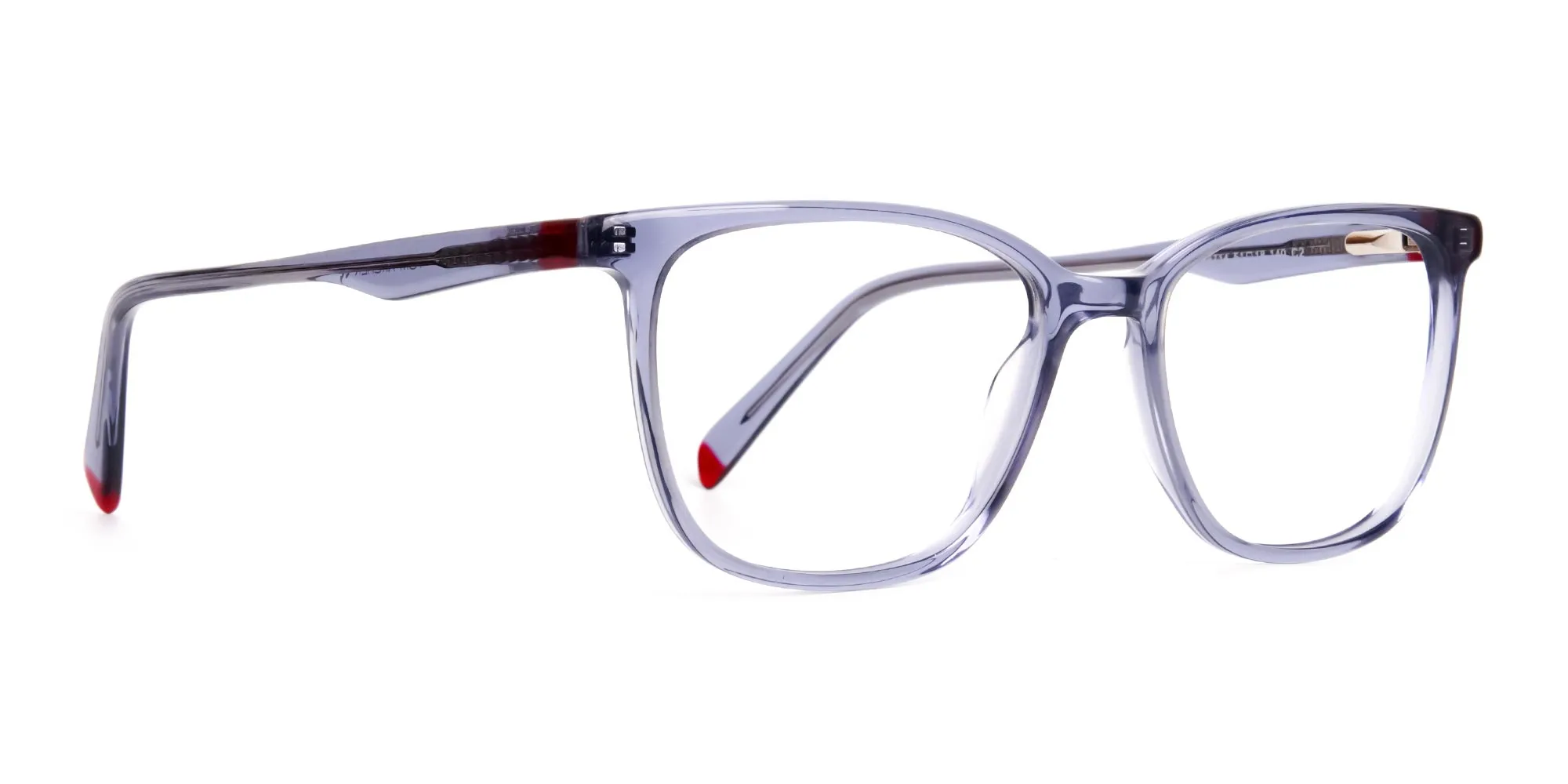 Crystal Grey Square Rectangular Glasses Frames -2