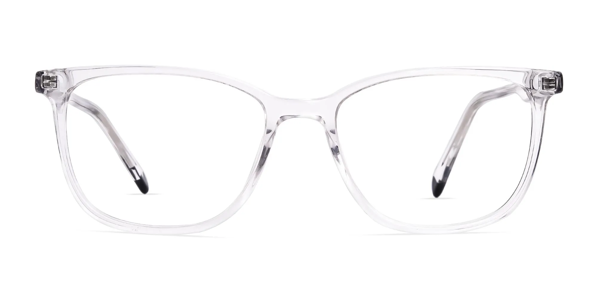 Transparent Wayfarer Rectangular Glasses Frames-2