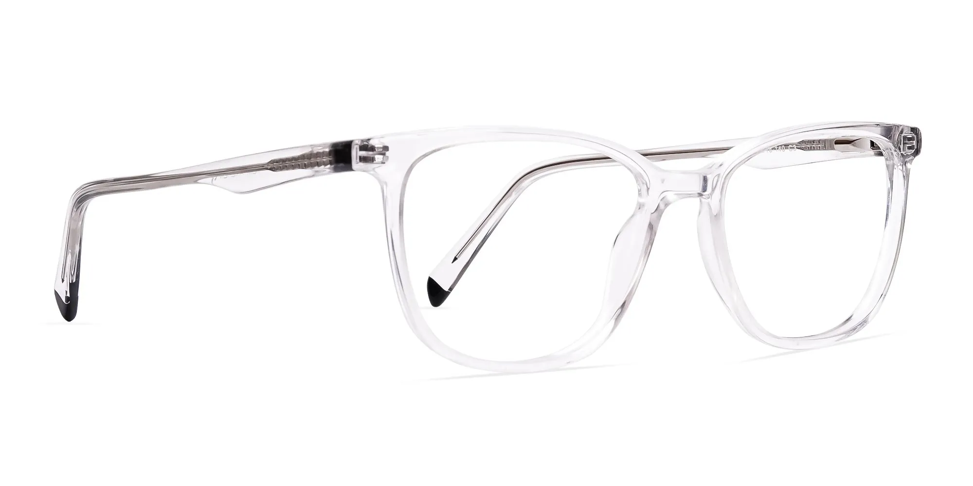 Transparent Wayfarer Rectangular Glasses Frames-2