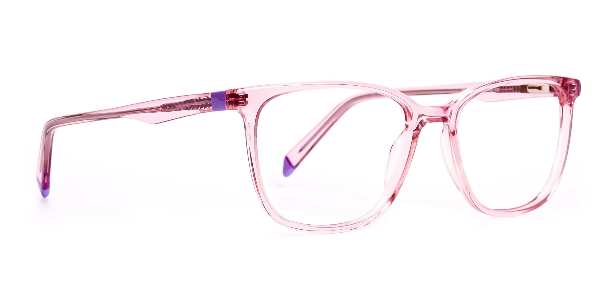 Crystal pink Square and Rectangular Glasses Frames -2