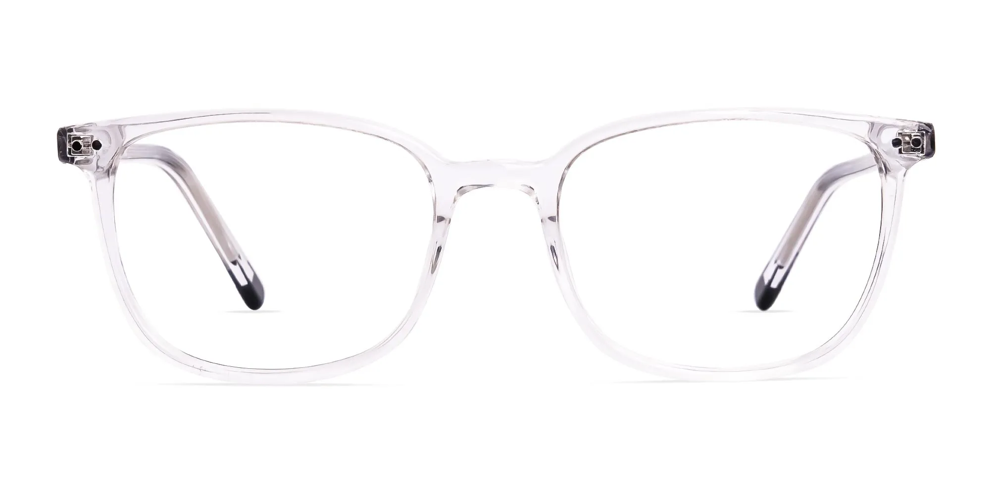 Crystal Clear Transparent Rectangular Glasses Frames-2