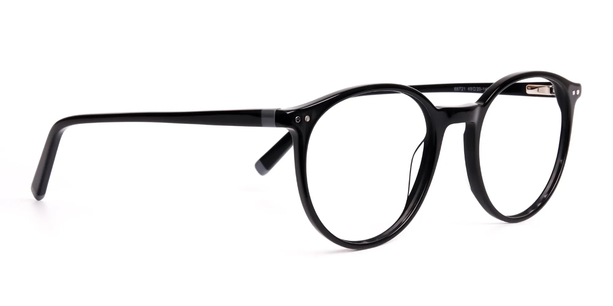 designer and trendy black round glasses frames-2