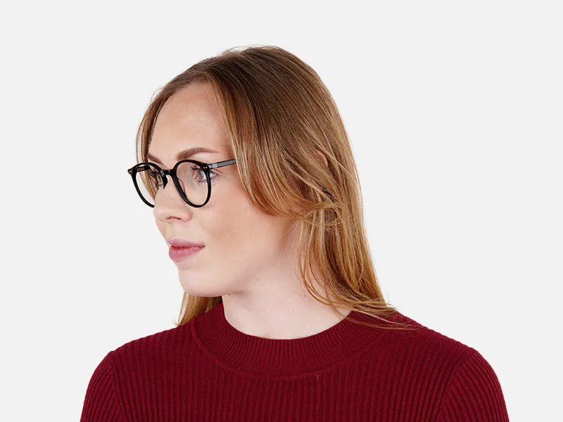 designer and trendy black round glasses frames-2