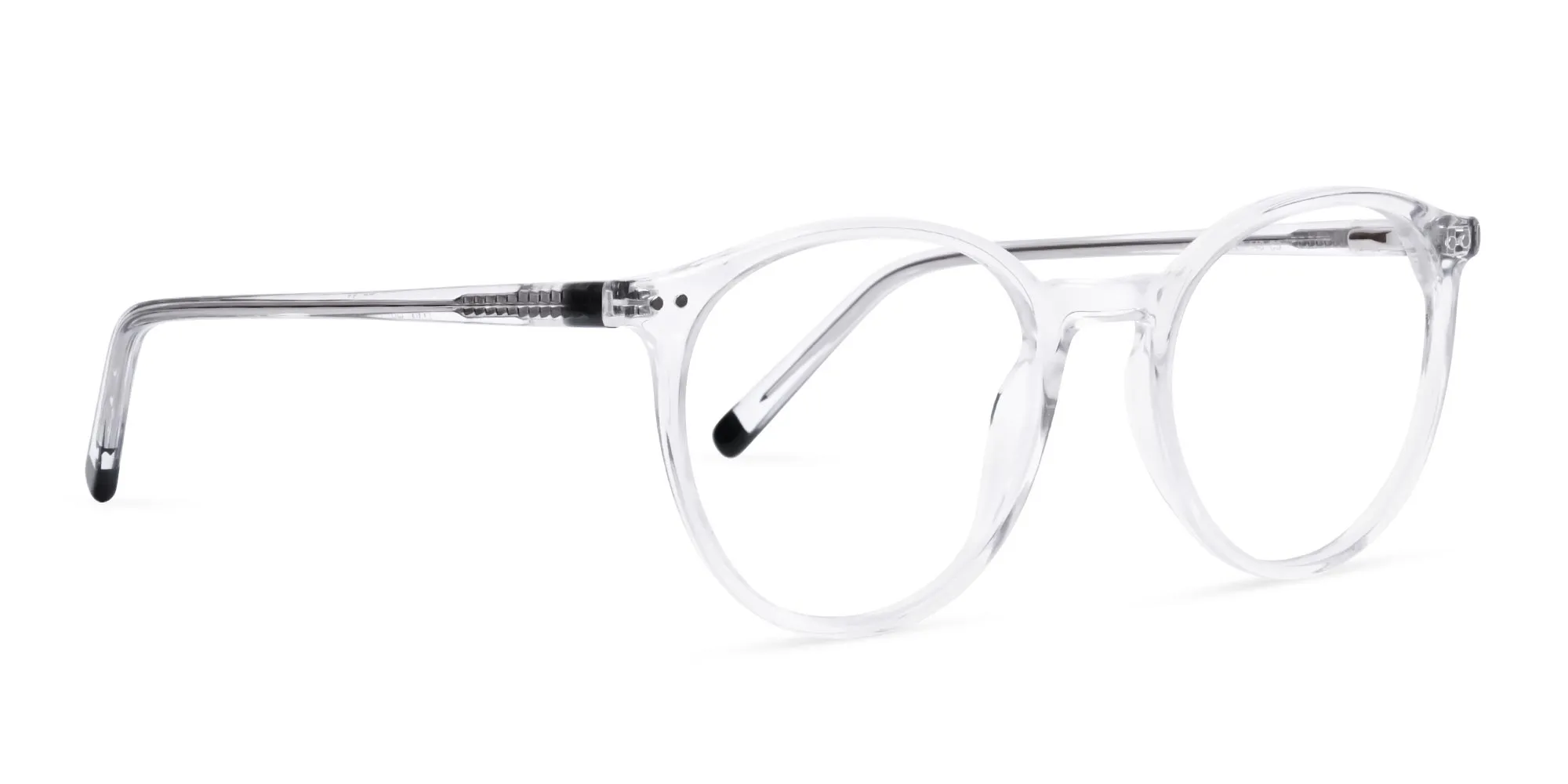 crystal clear and transparent round glasses frames-2