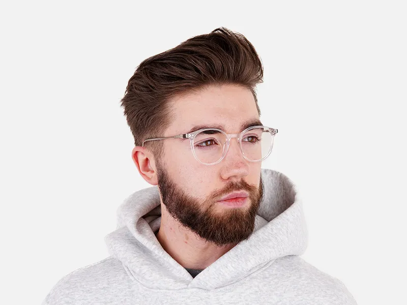 crystal clear and transparent round glasses frames-2