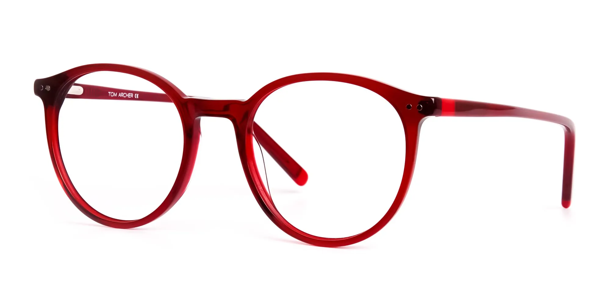 dark and wine red round glasses frames