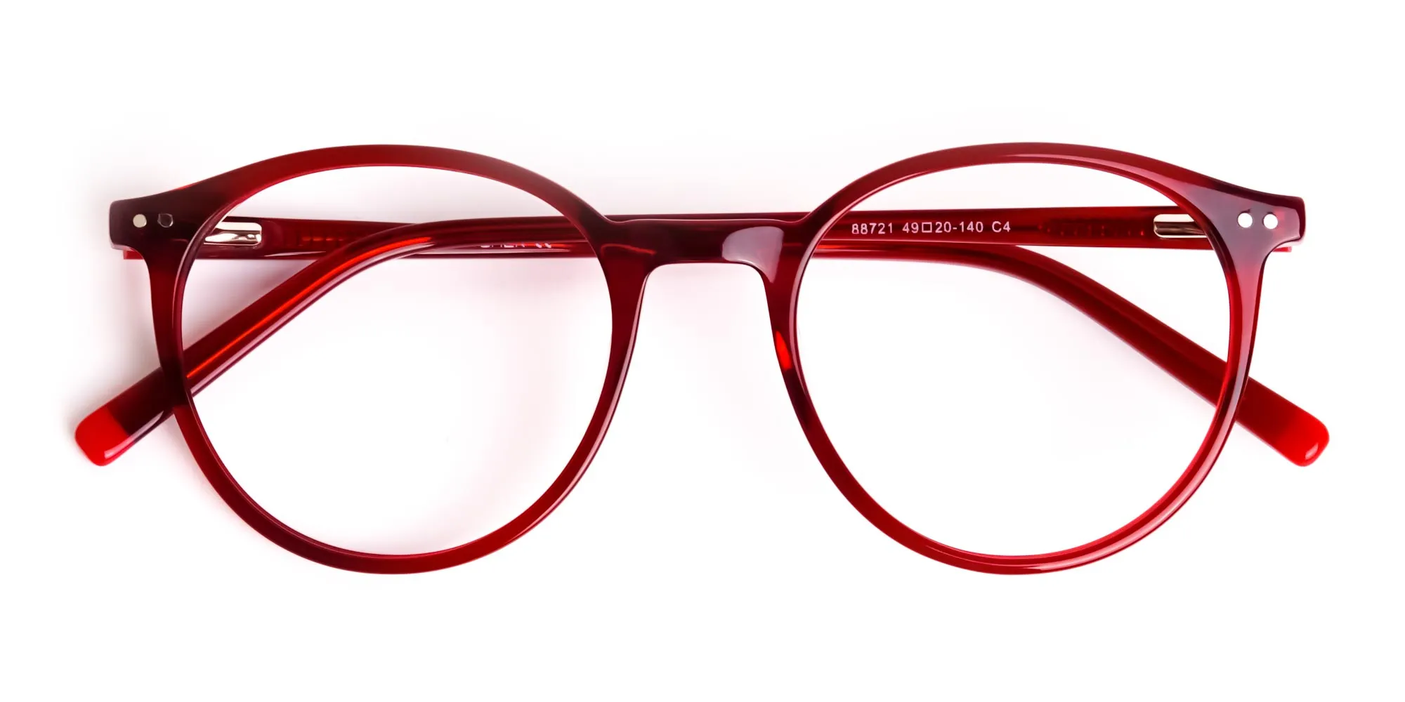 dark and wine red round glasses frames-2