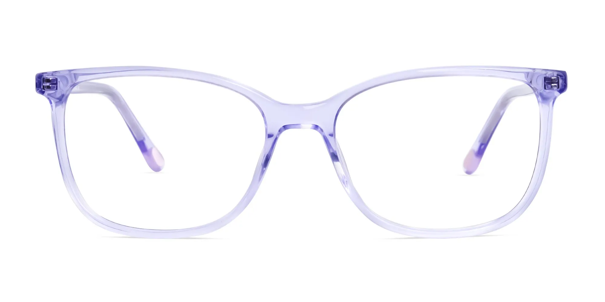 Transparent wayfarer outlet glasses