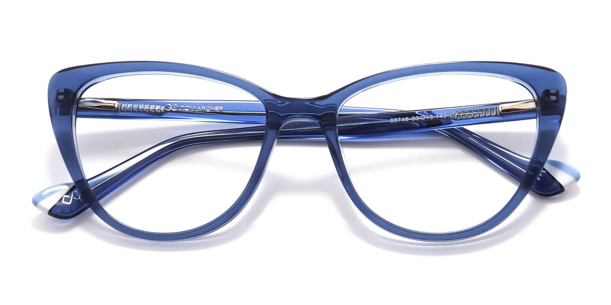 clear cateye glasses frames-2