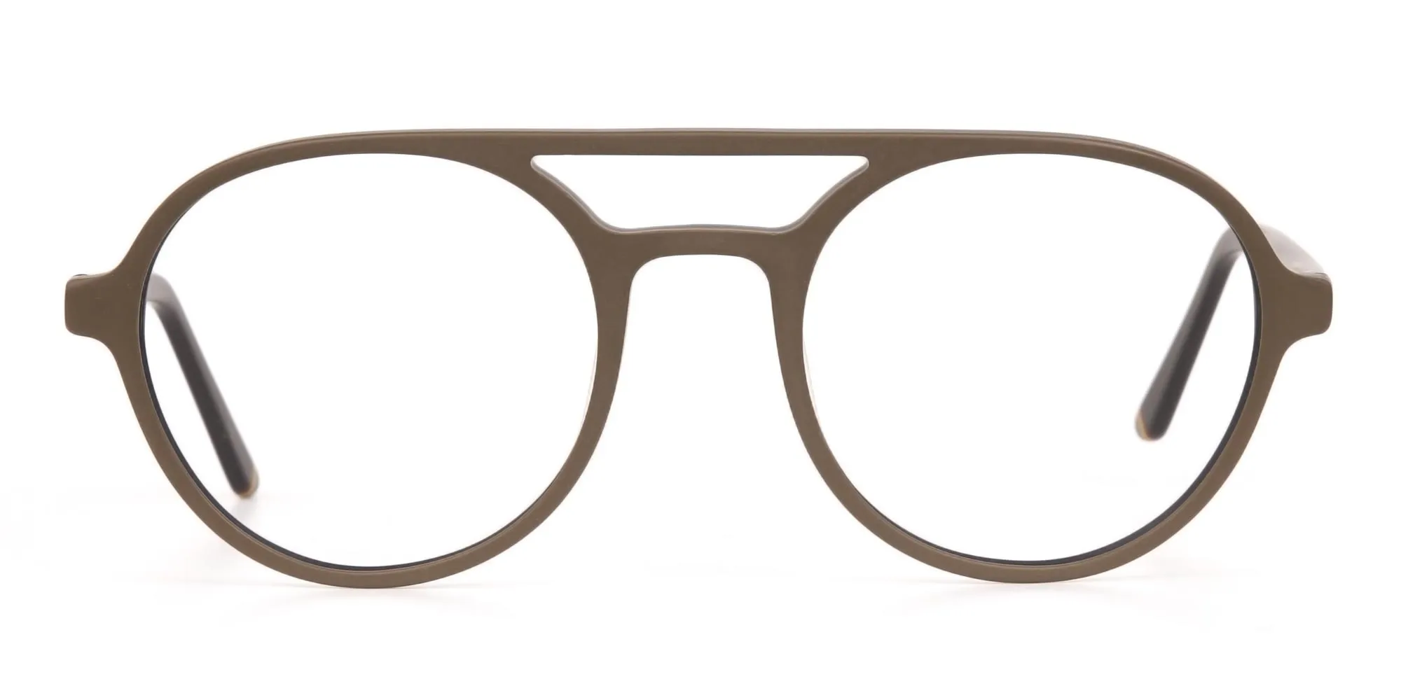 Oak Brown and Tortoise Designer Round Eyeglasses-2