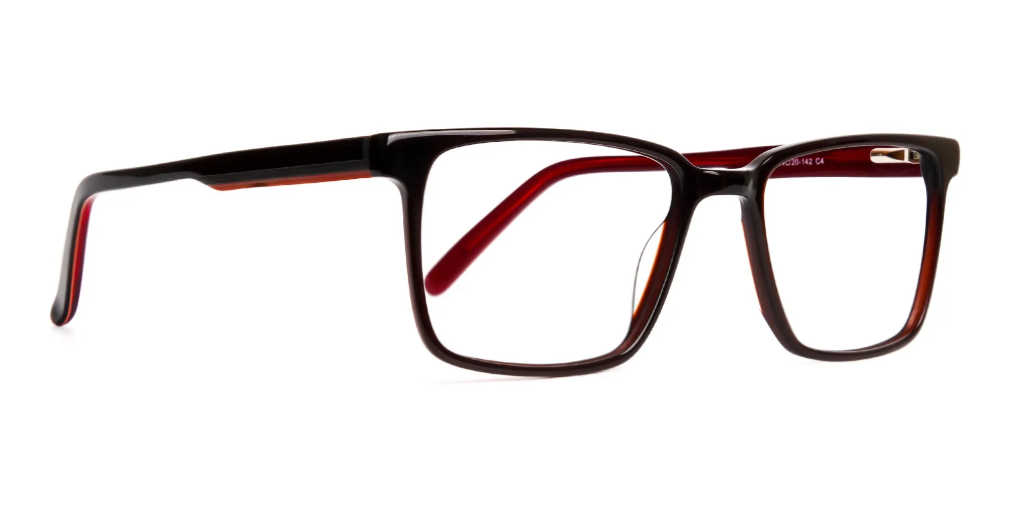 dark brown Rectangular full rim Glasses frames-2