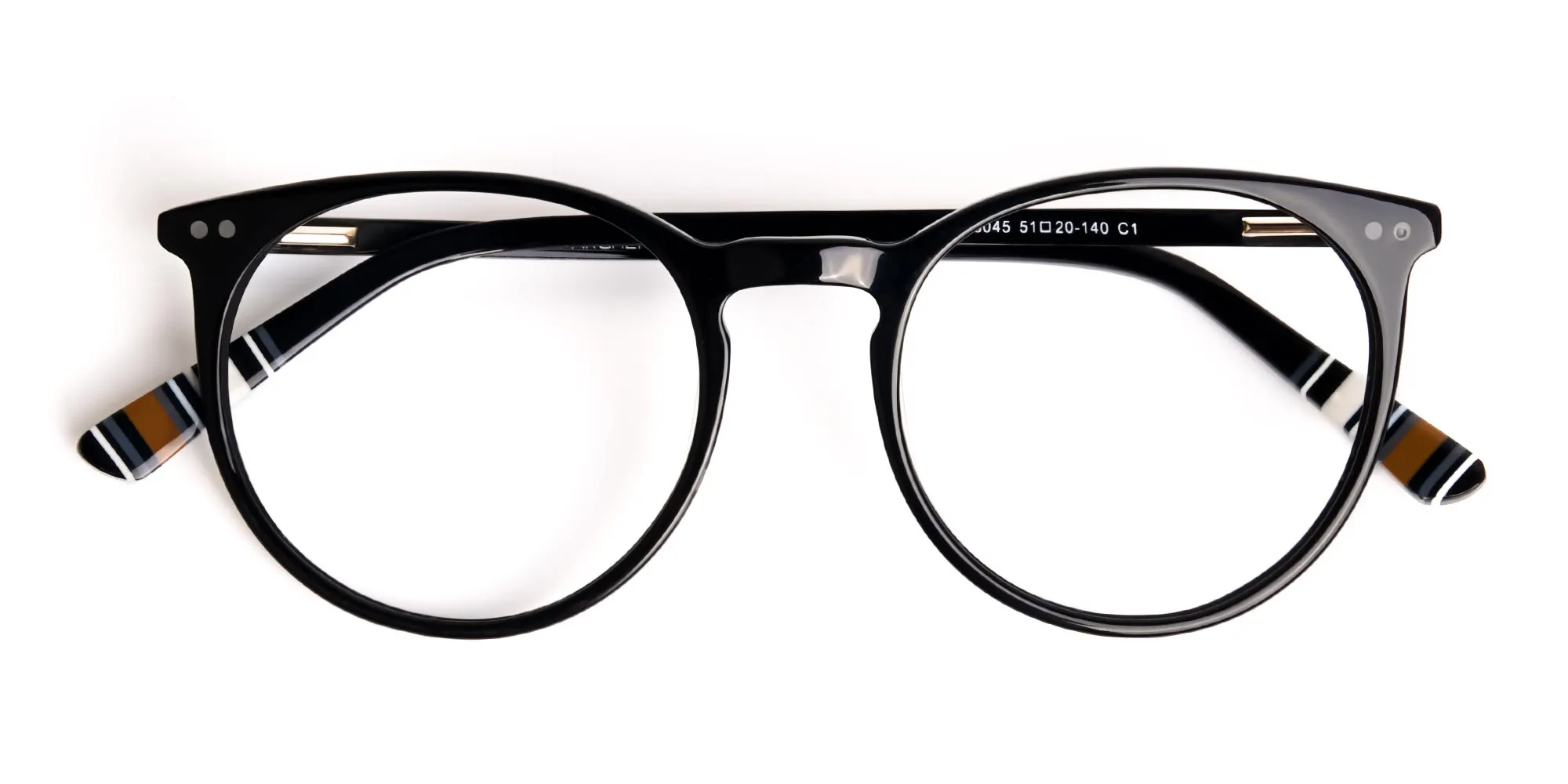 Black Round Designer Glasses frames-2