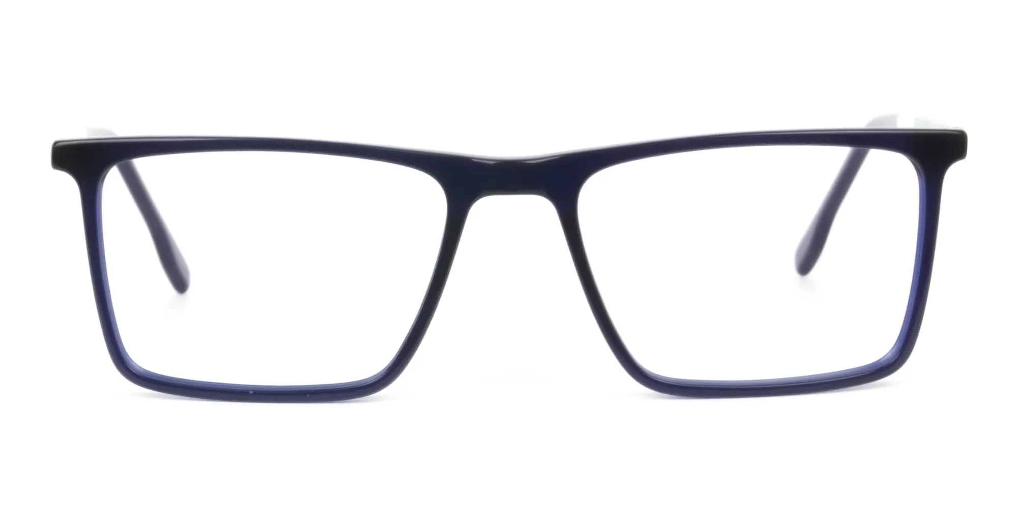 Blue & Green Rectangular Glasses - 2