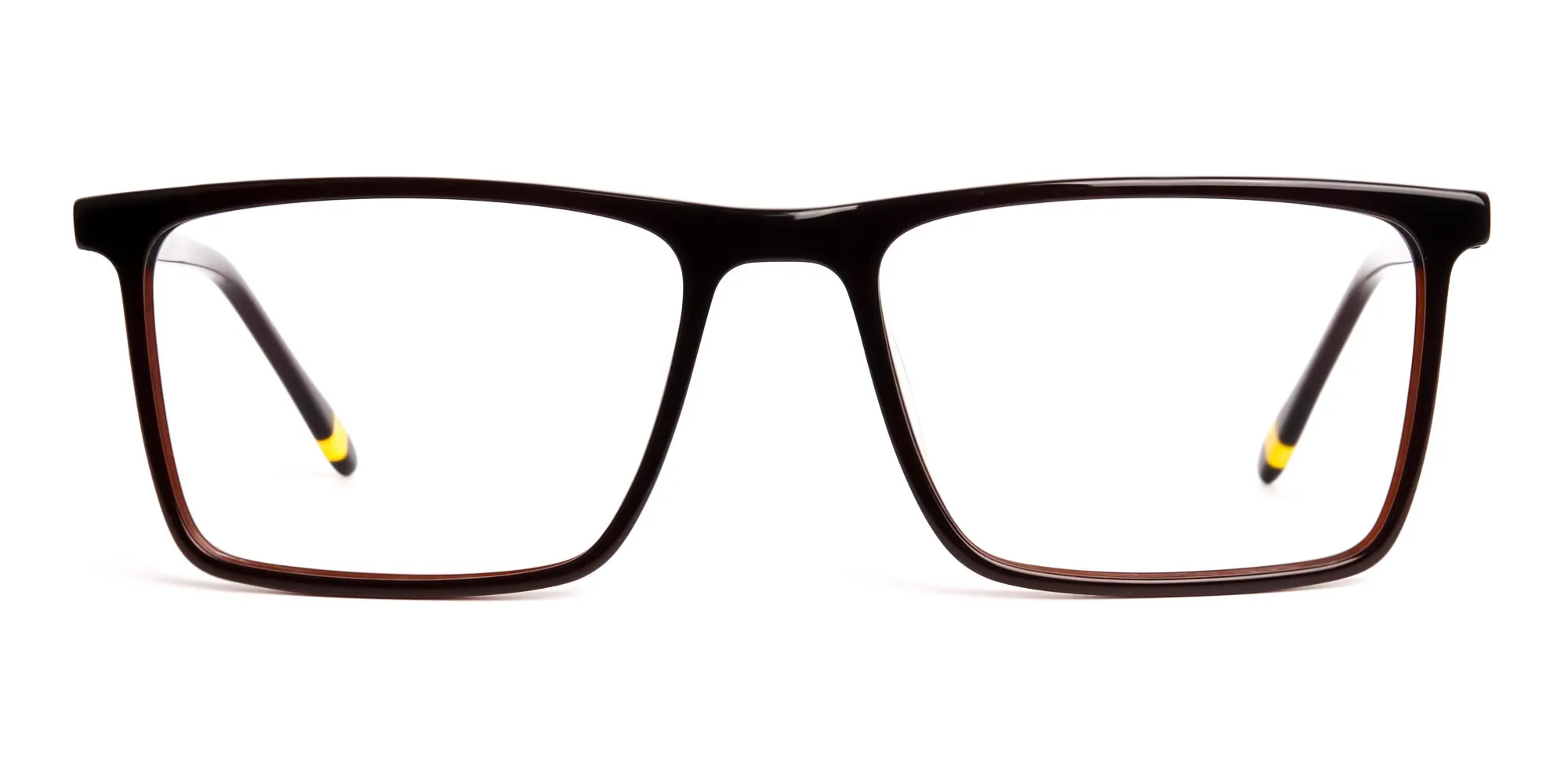classic dark brown full rim rectangular glasses frames-2