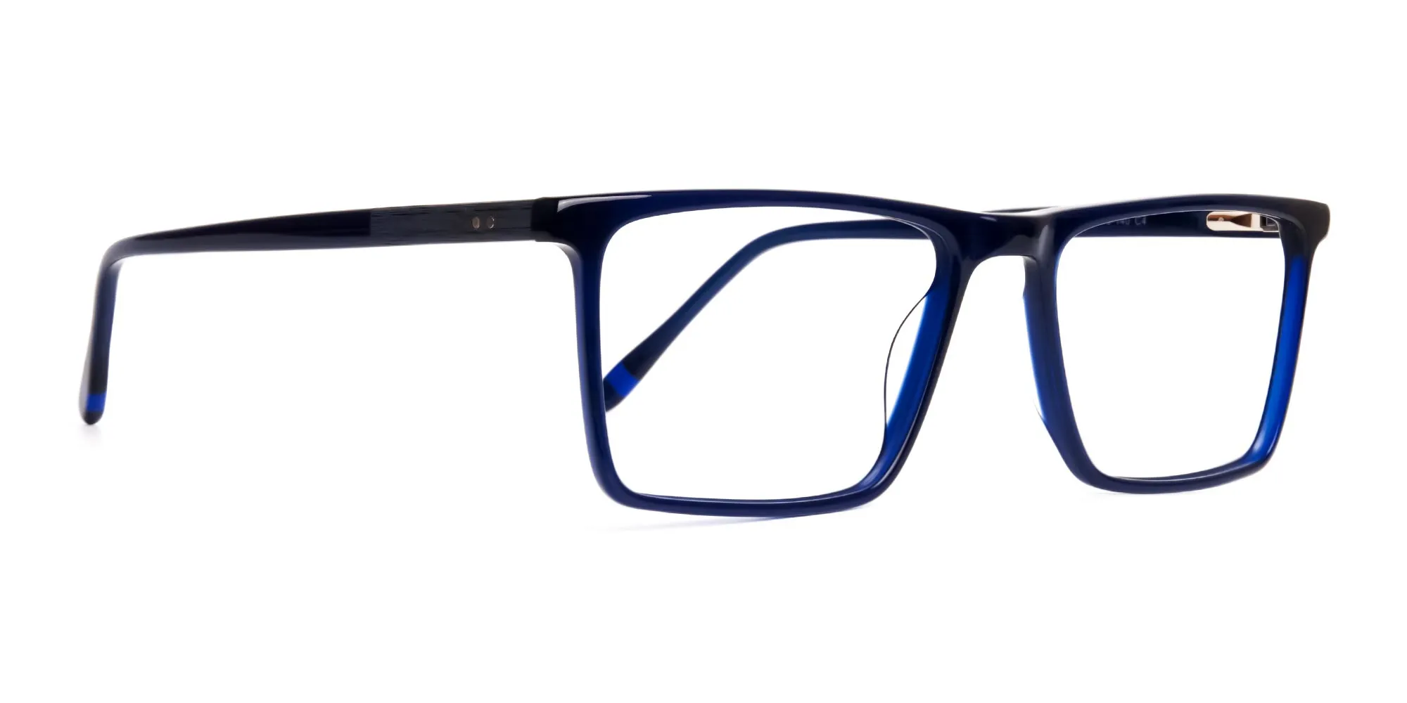 indigo blue full rim rectangular glasses frames-2