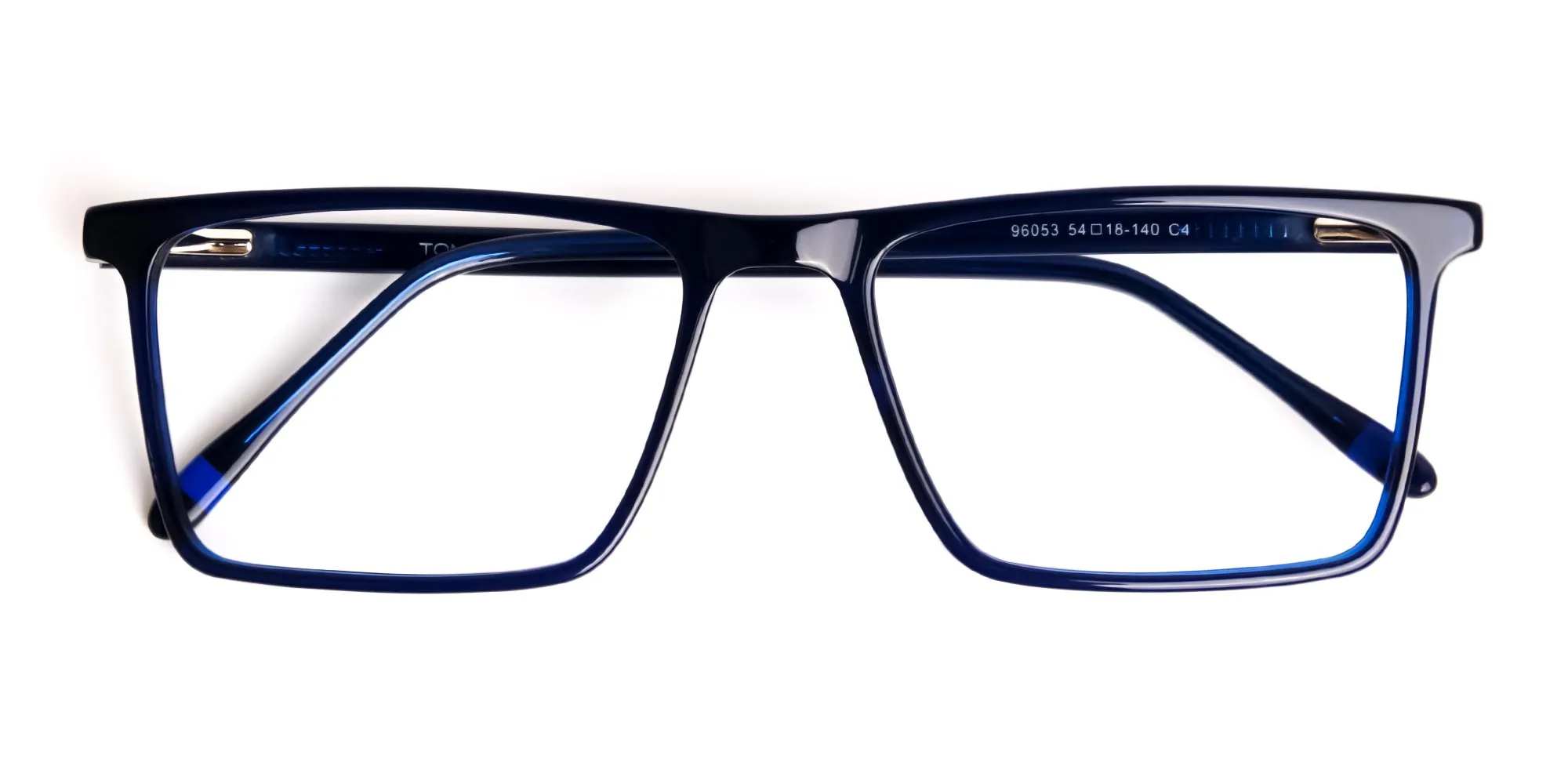 indigo blue full rim rectangular glasses frames-2